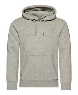 Superdry Męska bluza z kapturem, Athletic Grey Marl, L - Bluzy męskie - miniaturka - grafika 1