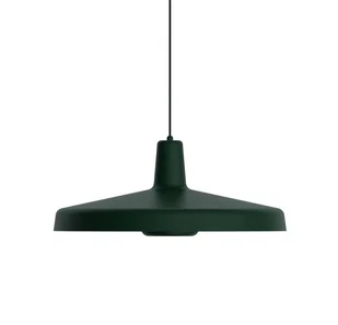 Wisząca lampa Arigato Large w zielonym kolorze z płaskim kloszem - Lampy sufitowe - miniaturka - grafika 1