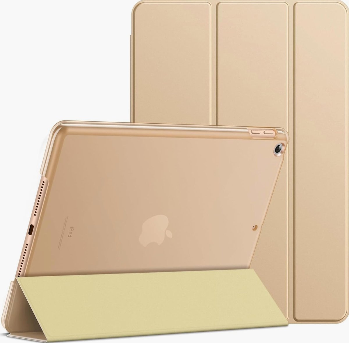 JETech Etui dla iPad (9,7 Cala, Modelu 2018/2017, 6./5. Generacji), Smart Cover Automatyczne Budzenie/Usypianie (Beige)
