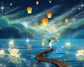 Dekoratorstwo - Haft Diamentowy Magiczna Noc 2 45X55 - miniaturka - grafika 1