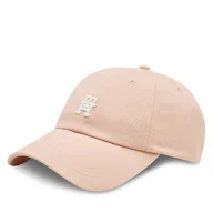 Czapki damskie - Czapka z daszkiem Tommy Hilfiger Utility Soft Cap AW0AW16363 Różowy - miniaturka - grafika 1