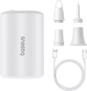 Kompresor samochodowy Baseus Przenośna pompka Baseus PocketGo biały - Sprężarki i kompresory - miniaturka - grafika 1