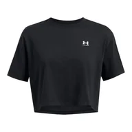 Koszulki sportowe damskie - Koszulka damska Under Armour Boxy Crop Logo - miniaturka - grafika 1