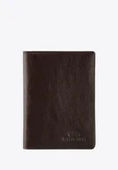 Biżuteria - akcesoria - Etui na dokumenty ze skóry z przezroczystą kieszenią - miniaturka - grafika 1