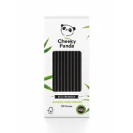Słomki do napojów - CHEEKY PANDA (chusteczki, papier toaletowy) Słomki Bambusowe Jednorazowe Czarne 250 Szt - Chee - miniaturka - grafika 1