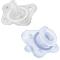 Smoczki uspokajające - Chicco Physio Forma Mini Soft 0-2m smoczek Blue/Transparent 2 szt. - miniaturka - grafika 1