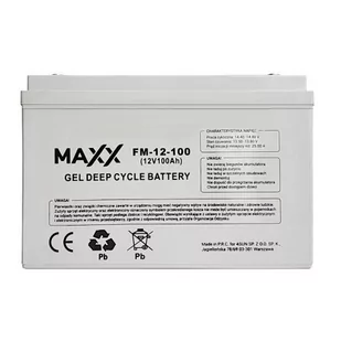 Akumulator Żelowy Maxx 100Ah 12V - Akumulatory samochodowe - miniaturka - grafika 1