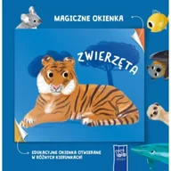Kolorowanki, wyklejanki - Zwierzęta. Magiczne okienka - Opracowanie zbiorowe - miniaturka - grafika 1