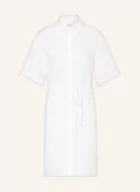 Sukienki - Calvin Klein Sukienka Koszulowa Z Lnem weiss - miniaturka - grafika 1