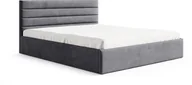 Łóżka - Łóżko BELLA II 140x200 POJEMNIK+METALOWY STELAŻ riviera 91 - miniaturka - grafika 1