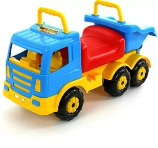 Wader Quality Toys Olbrzymia ciężarówka Jeździk pchacz Wywrotka do piasku 69 cm 6614 - Jeździki dla dzieci - miniaturka - grafika 8