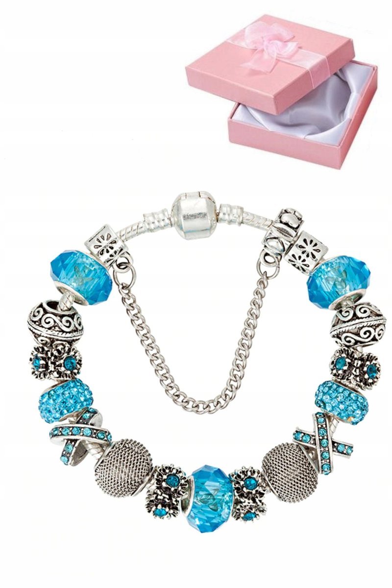 Bransoletka Modułowa Srebrna Prezent Charms