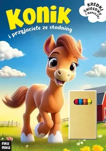 Konik i przyjaciele z podwórka - Opracowanie zbiorowe - Kolorowanki, wyklejanki - miniaturka - grafika 1