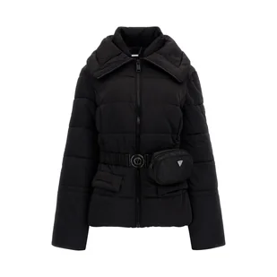 Damska Kurtka zimowa pikowana GUESS GLITZY PUFFA W2BL56WEX12-JBLK – Czarny - Kurtki damskie - miniaturka - grafika 1