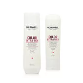 Goldwell Dualsenses Color Extra Rich Zestaw Szampon zapobiegający blaknięciu koloru + Odżywka do włosów farbowanych 250 ml + 200 ml - Szampony do włosów - miniaturka - grafika 1