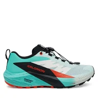 Buty sportowe damskie - Buty do biegania Salomon Sense Ride 5 L47698300 Zielony - miniaturka - grafika 1