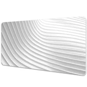 Podkładki na biurko - Ochronna mata na biurko Białe żłobienia 90x45 cm - miniaturka - grafika 1