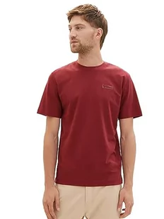TOM TAILOR T-shirt męski, 32220 – Burned Bordeaux Red, XL - Koszulki męskie - miniaturka - grafika 1