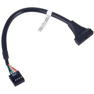 Akyga Kabel Akyga AK-CA-28 (IDC 10 pin F - IDE 20-pin M; 0,20m; kolor czarny) AK-CA-28 - Kable USB - miniaturka - grafika 1