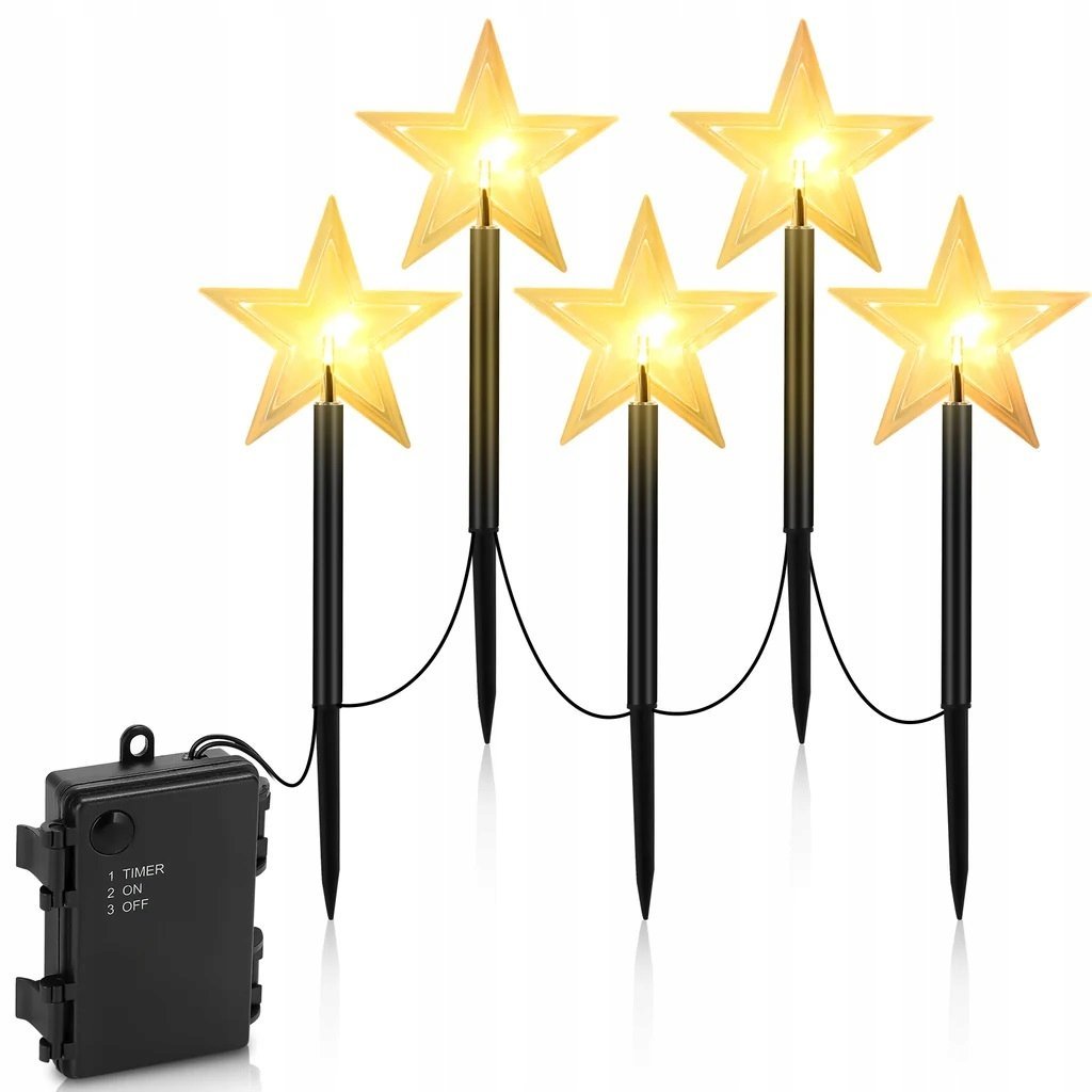 Lampki ogrodowe/balkonowe LED CASA Deco Gwiazdy