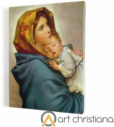 Matka Boża Cygańska - obraz religijny na płótnie canvas - Ikony i obrazy sakralne - miniaturka - grafika 1