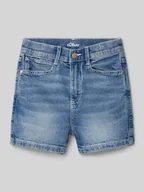 Spodnie i spodenki dla dziewczynek - Szorty jeansowe o kroju slim fit z mieszanki bawełny model ‘SURI’ - miniaturka - grafika 1