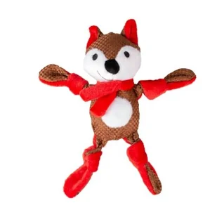 duvoplus Xmas Plusz Węzeł Lis - Zabawki dla psów - miniaturka - grafika 1