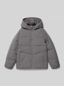 Kurtki i płaszcze dla chłopców - Kurtka pikowana o kroju regular fit z nadrukiem logo model ‘Global’ - miniaturka - grafika 1