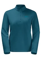 Swetry damskie - Jack Wolfskin Damski sweter Taunus Hz, Blue Coral, L - miniaturka - grafika 1