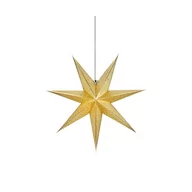 Oświetlenie świąteczne - Gwiazda podświetlana 75cm złota wisząca biała ciepła - miniaturka - grafika 1