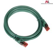 Kable miedziane - Maclean Maclean Kabel patchcord cat6 3m zielony MCTV-303G MCTV-303G - miniaturka - grafika 1