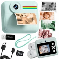 Aparaty natychmiastowe - Aparat NATYCHMIASTOWY dla dzieci zdjęcia kolor selfie menu PL gry Drukuś - miniaturka - grafika 1