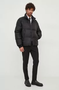 Emporio Armani kurtka puchowa dwustronna męska kolor czarny zimowa - Kurtki męskie - miniaturka - grafika 1