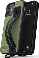 Etui i futerały do telefonów - Diesel DIESEL HANDSTRAP CASE UTILITY TWILL IPHONE 12 MINI CZARNY/ZIELONY standard - miniaturka - grafika 1