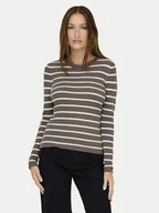 Swetry damskie - ONLY Sweter Louisa 15344579 Brązowy Slim Fit - miniaturka - grafika 1