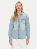 Koszule damskie - Guess Jeans Koszula jeansowa W5RH37 D5M83 Niebieski Regular Fit - miniaturka - grafika 1