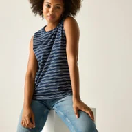 Koszulki i topy damskie - Regatta Bezrękawnik damski Fariene Niebieski, Cotton, Rozmiar: 38 - miniaturka - grafika 1