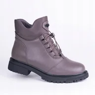 Botki damskie - Botki śniegowce damskie GOODIN GD-LH-2008 ściągacz ocieplane popiel 39 - miniaturka - grafika 1