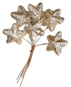 Ozdoby bożonarodzeniowe - GWIAZDKI STYROPIANOWE NA DRUCIKU 6SZT NA STROIK - miniaturka - grafika 1