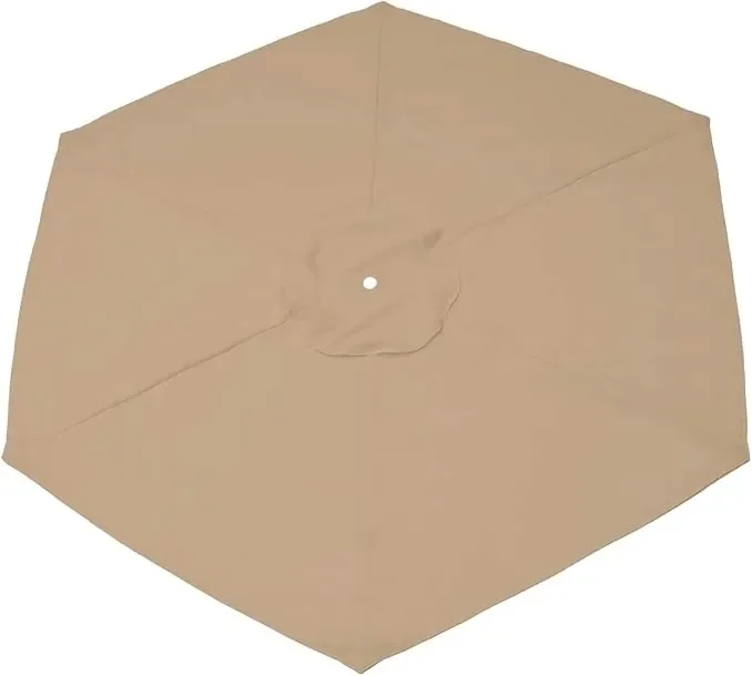 Parasol okrągły sama wymienna czasza 200 cm x 200 cm 6 żeber BEŻOWY