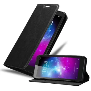 Etui Cadorabo do ZTE Blade A3 2019 Pokrowiec ochronny w kolorze czarnym Etui na telefon Etui z magnetycznym zamknięciem - Etui i futerały do telefonów - miniaturka - grafika 1