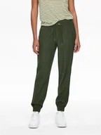 Spodnie sportowe damskie - ONLY Spodnie dresowe 15203946 Zielony Regular Fit - miniaturka - grafika 1