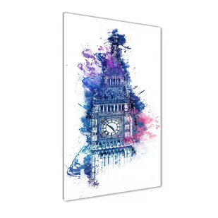 Foto obraz szklany pionowy Kolorowy Big Ben - Foto gadżety - miniaturka - grafika 1