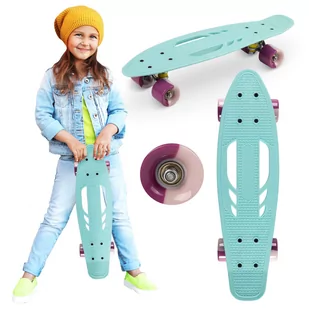 Qkids Designerska deskorolka dziecięca 4Y43AD 4Y43AD SAM  ONE SIZE - Deskorolki - miniaturka - grafika 1
