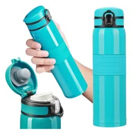 Kubki termiczne - Termos na kawę herbatę Kubek termiczny do biura auta na spacer 500 ml - miniaturka - grafika 1