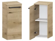 Szafki łazienkowe - Słupek Łazienkowy ATHD 30 cm DD Lewy - Dąb Evoke Coast Mat - Uchwyty Czarne Matowe - miniaturka - grafika 1