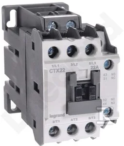 Stycznik CTX3 3P 22A 1NO1NC 24V DC - Silniki elektryczne i akcesoria - miniaturka - grafika 1