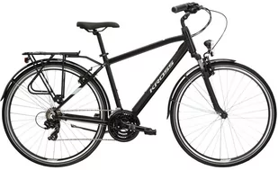 Rower trekkingowy męski Kross Trans 1.0 M 28 L(21") czarny/szary - Rowery - miniaturka - grafika 1