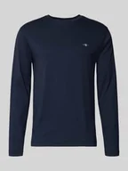 Koszulki męskie - Bluzka z długim rękawem z wyhaftowanym logo - miniaturka - grafika 1