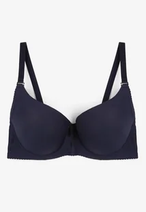 Granatowy Biustonosz Typu Full Cup z Usztywnionymi Miseczkami Elasyn - Biustonosze - miniaturka - grafika 1